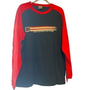 Harley Davidson Live to Ride Long Sleeve 100% Cotton shirt